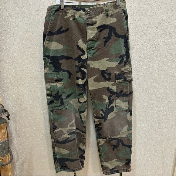 Military Other - US Military Pants Men's Medium Regular Green Woodland Camo Combat Trousers Cargo